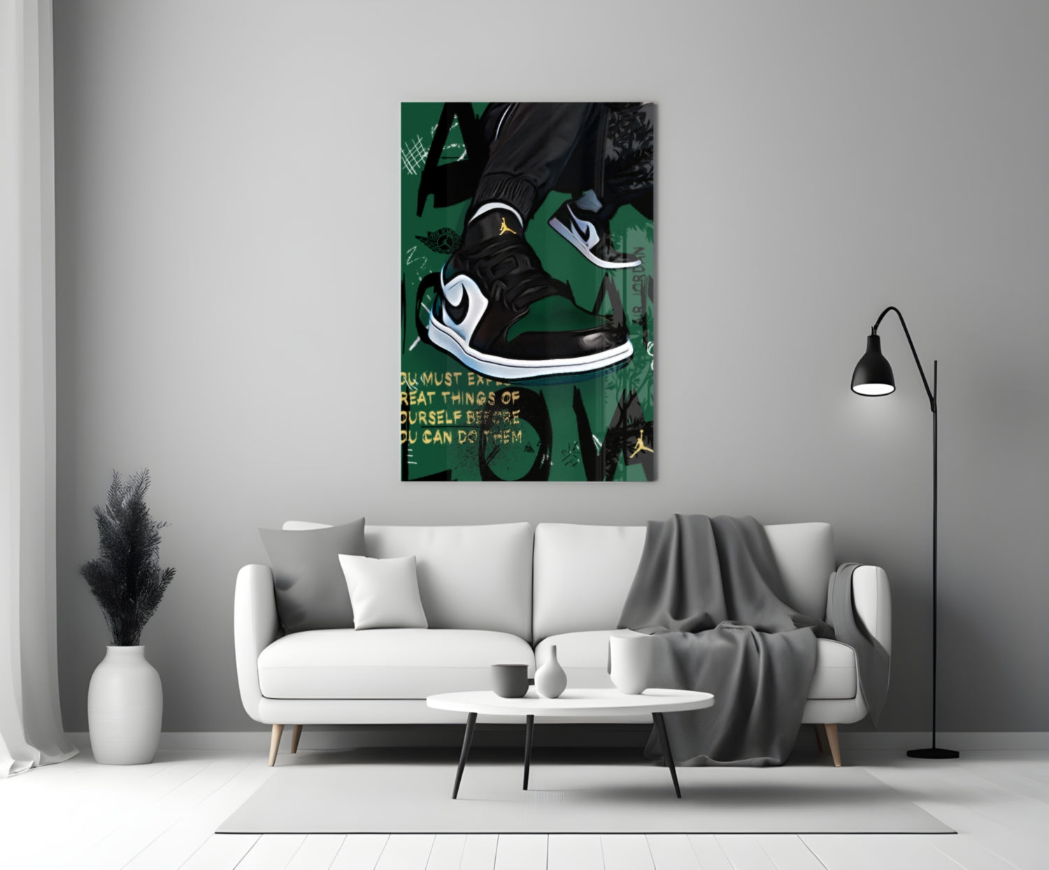 Air Jordan Glass Wall Art || Designer Collection.