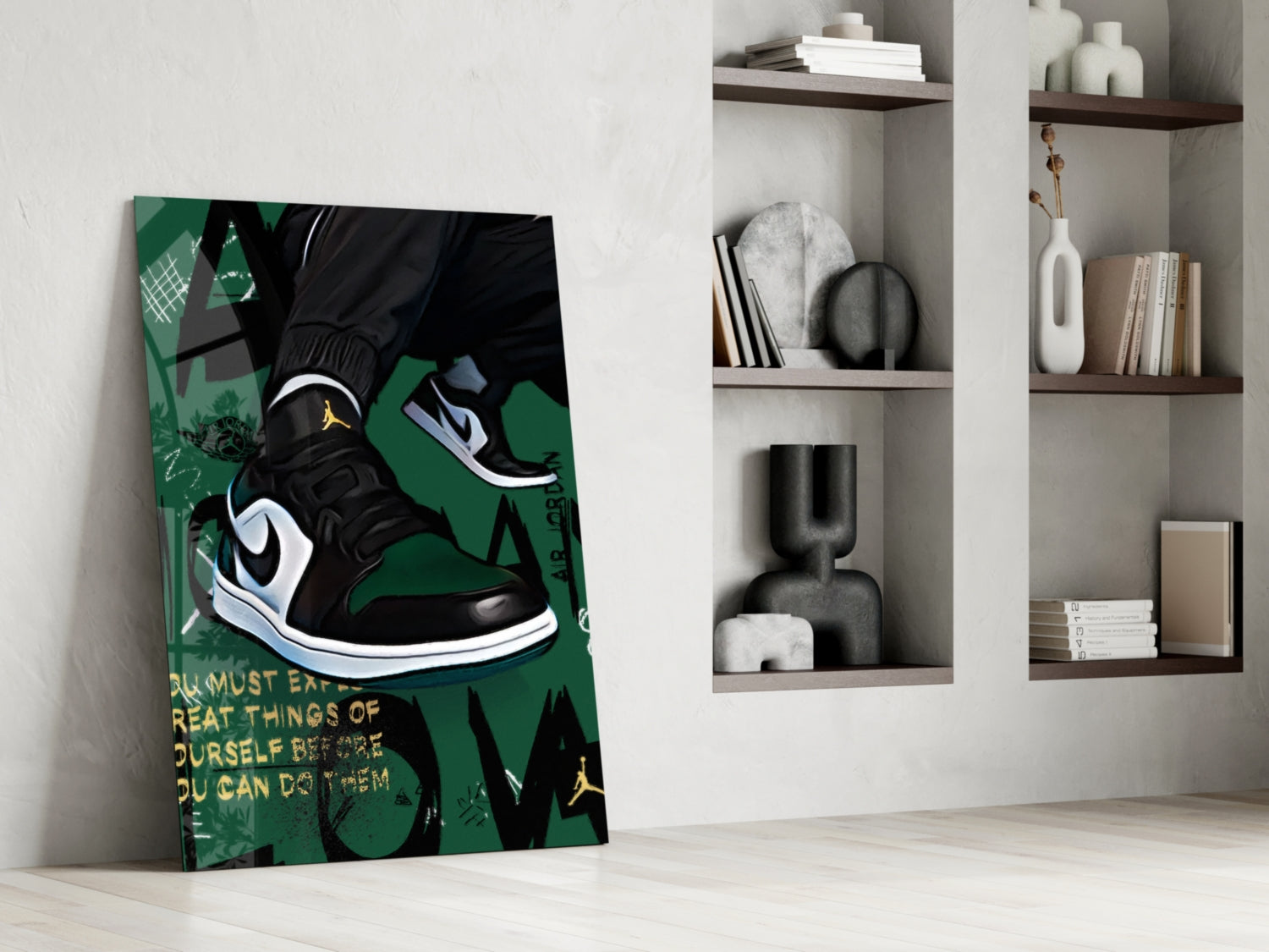 Air Jordan Glass Wall Art || Designer Collection.