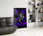 Black Mamba panel adding editorial weight to a teen lounge wall