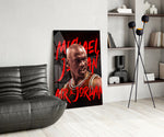 Air Jordan panel adding collector heat to a workshop wall