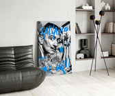 Dali panel adding editorial dream to a reading nook