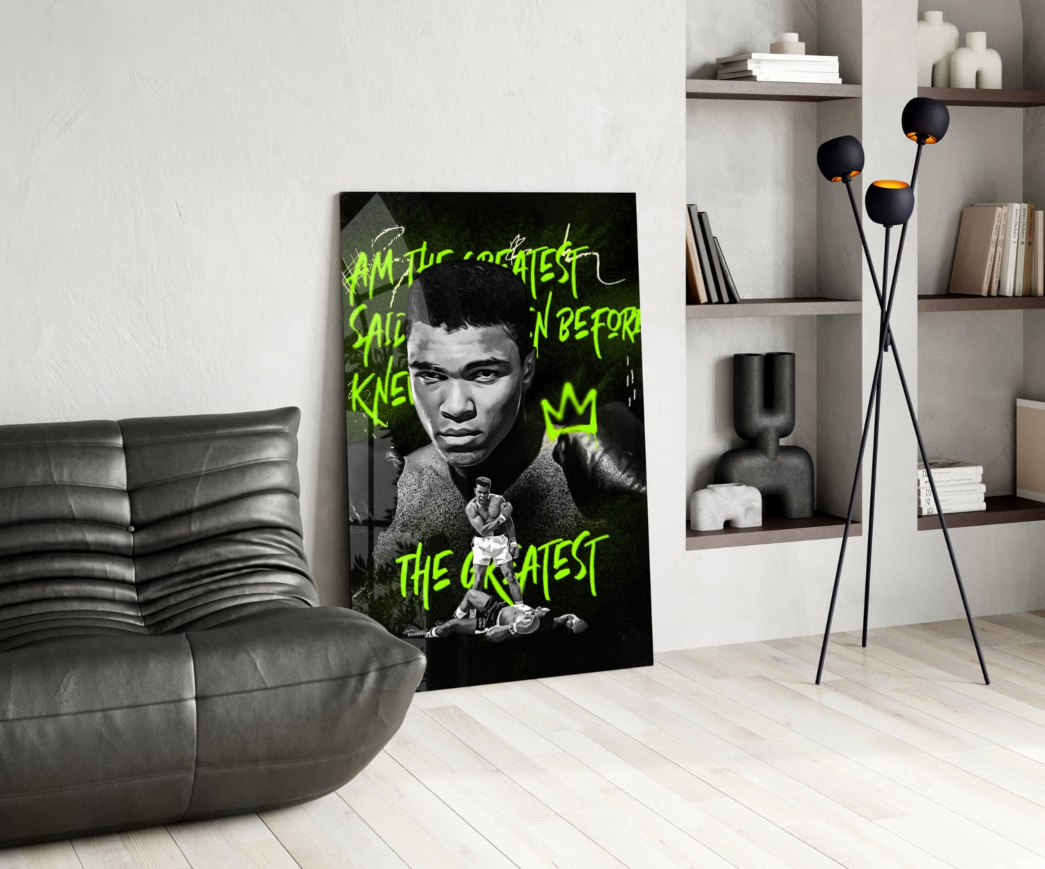 Muhammad Ali , The Greatest Glass Wall Art || Designer Collection.