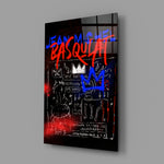 Neo-expressionist panel bringing street swagger to a contemporary teen lounge