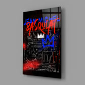 Neo-expressionist panel bringing street swagger to a contemporary teen lounge