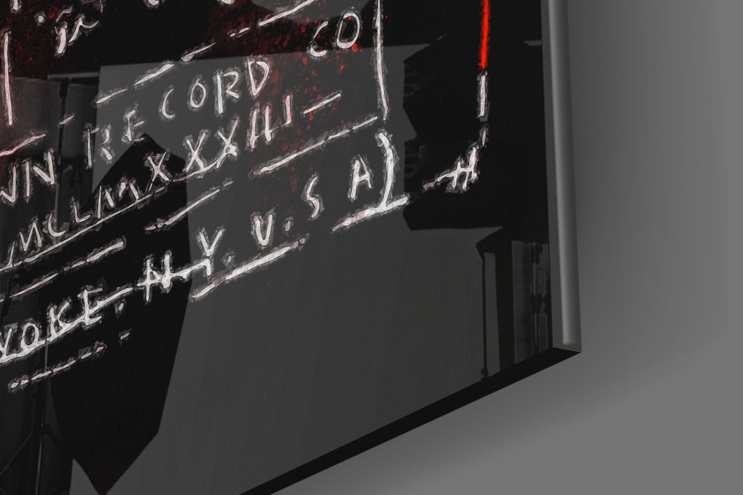 Style of Jean-Michel Basquiat Glass Wall Art || Designer Collection.