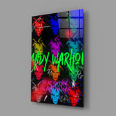 Pop-art-tribute panel bringing Factory swagger to a contemporary teen lounge