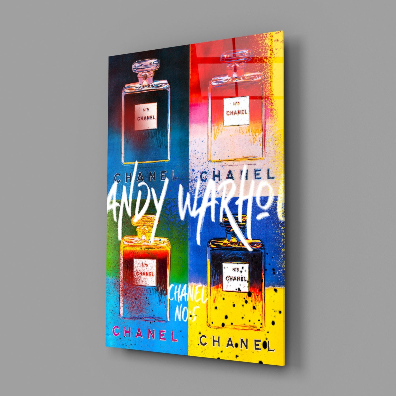 Andy Warhol and Chanel Glass Wall Art || Designer Collection.