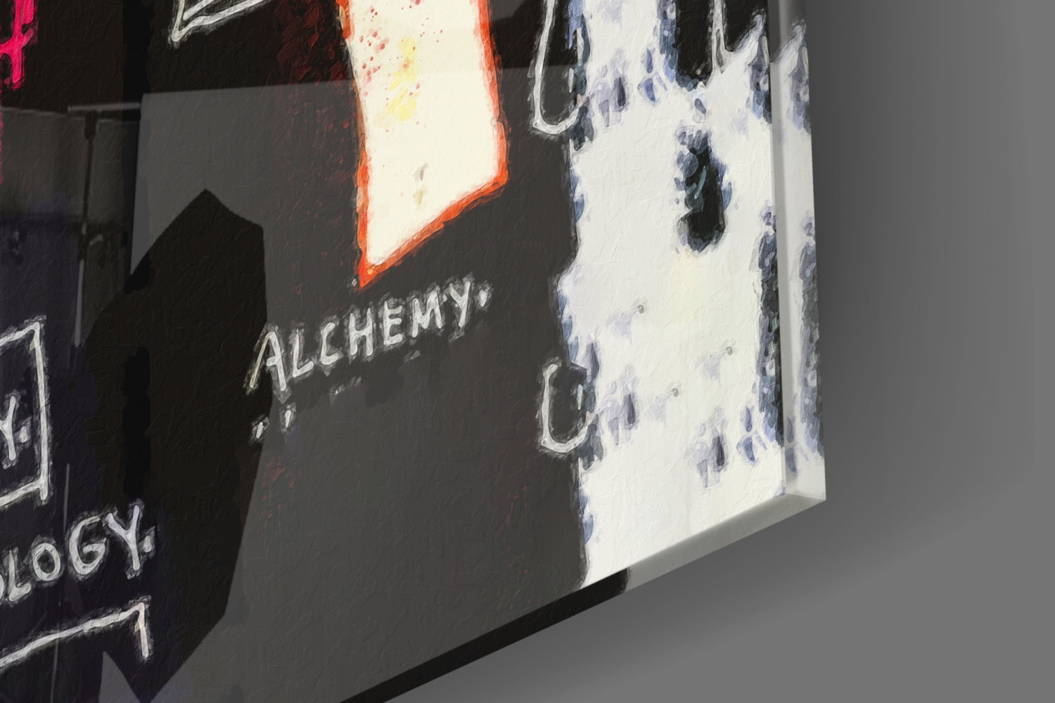 Style of Jean-Michel Basquiat Glass Wall Art || Designer Collection.