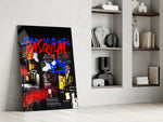Basquiat-style glass print enhancing a hallway with art-history palette
