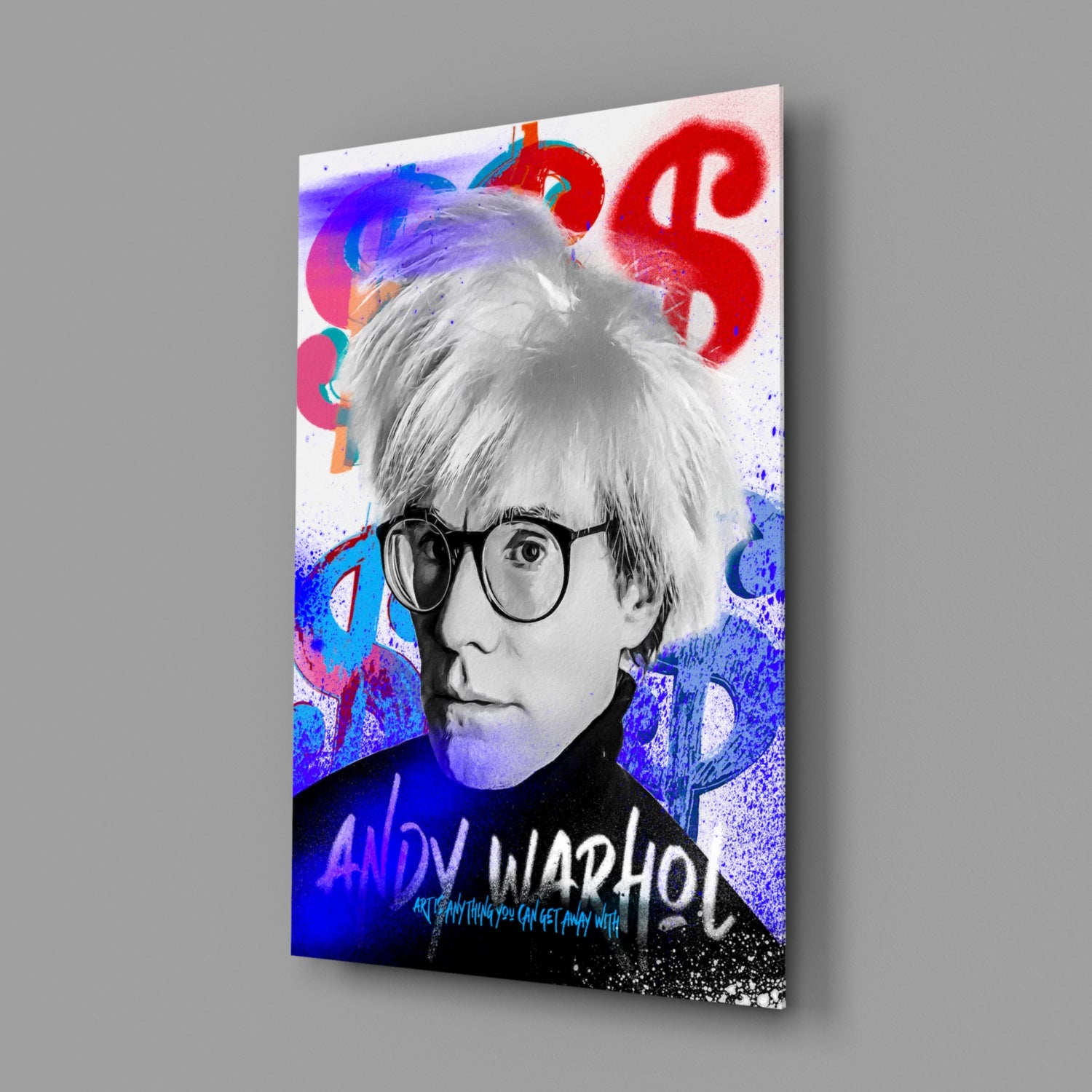 Andy Warhol Glass Wall Art || Designer Collection.