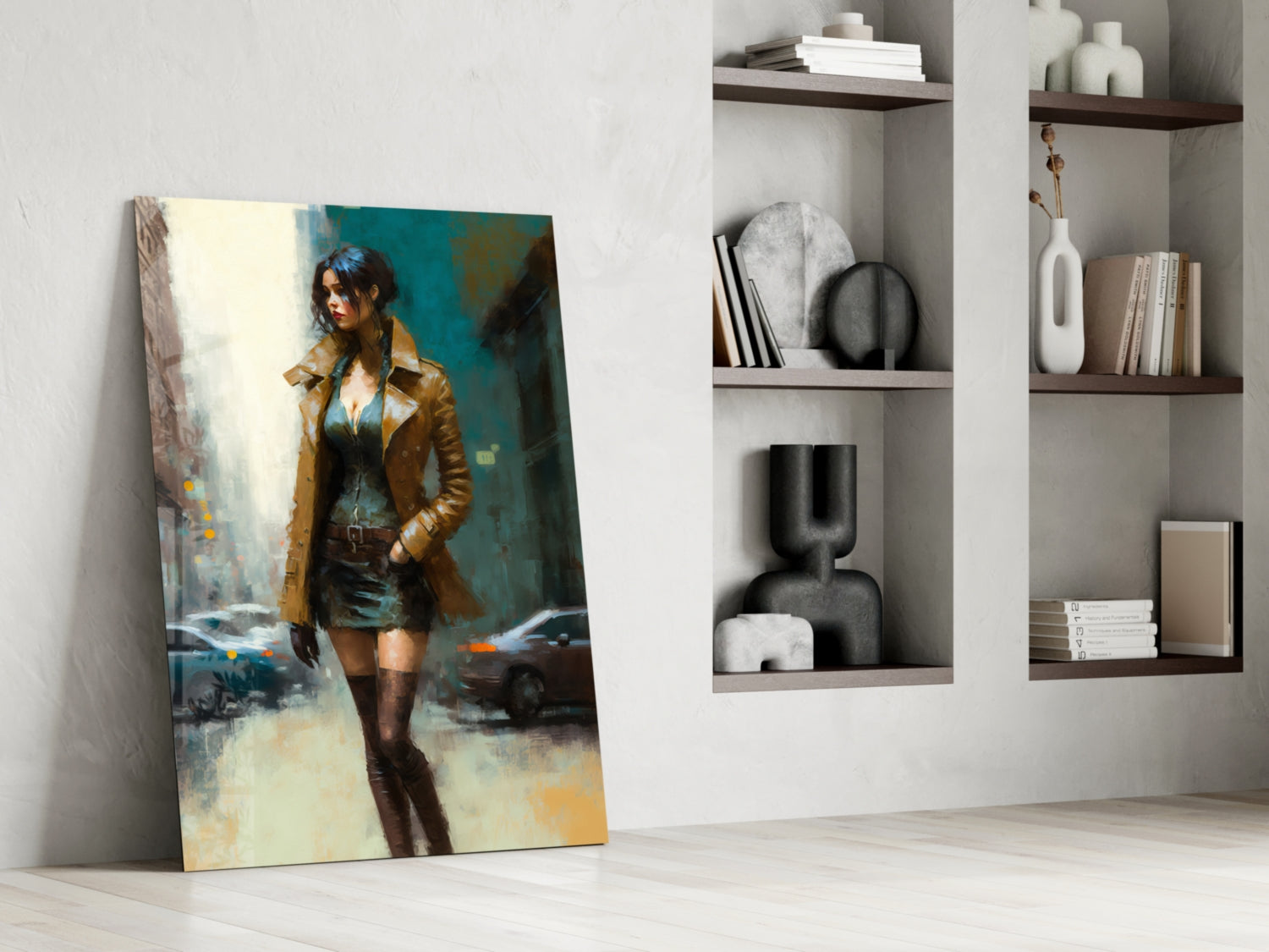 Pose Womanly Glass Wall Art || Designer Collection.
