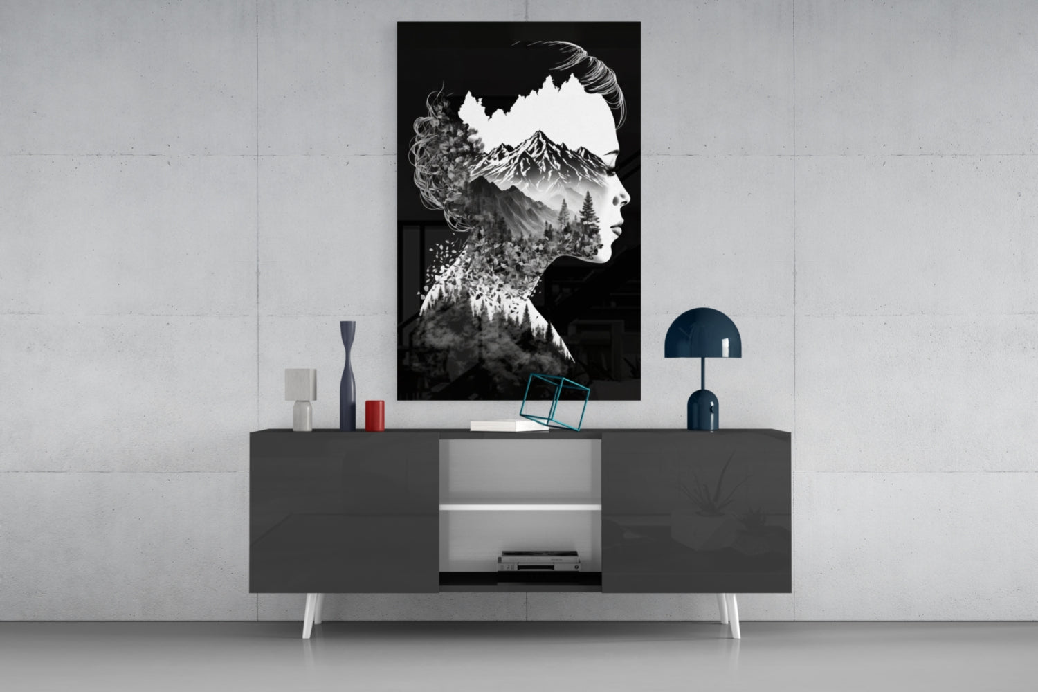 Forest in my Mind Glass Wall Art || Designer Collection.