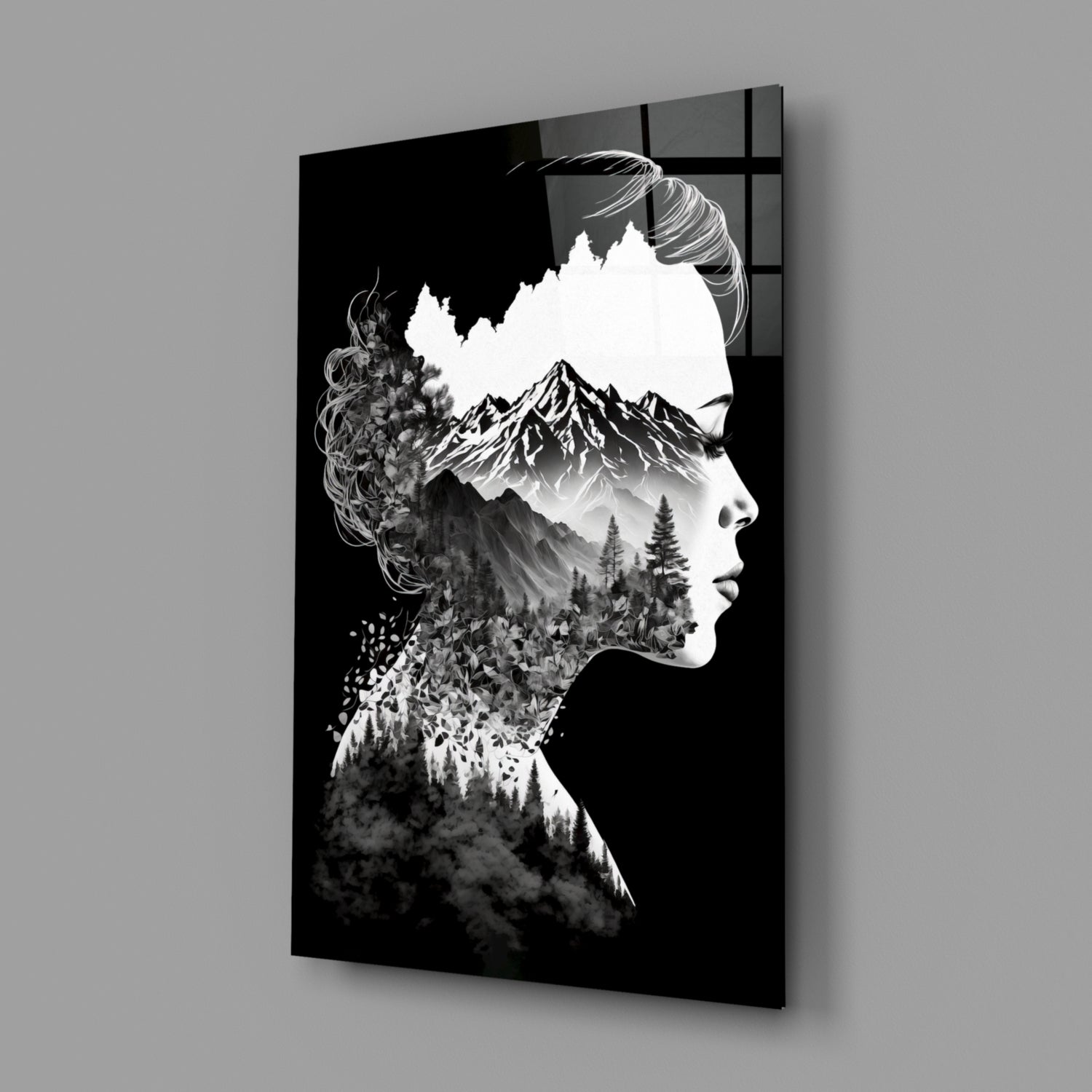 Forest in my Mind Glass Wall Art || Designer Collection.