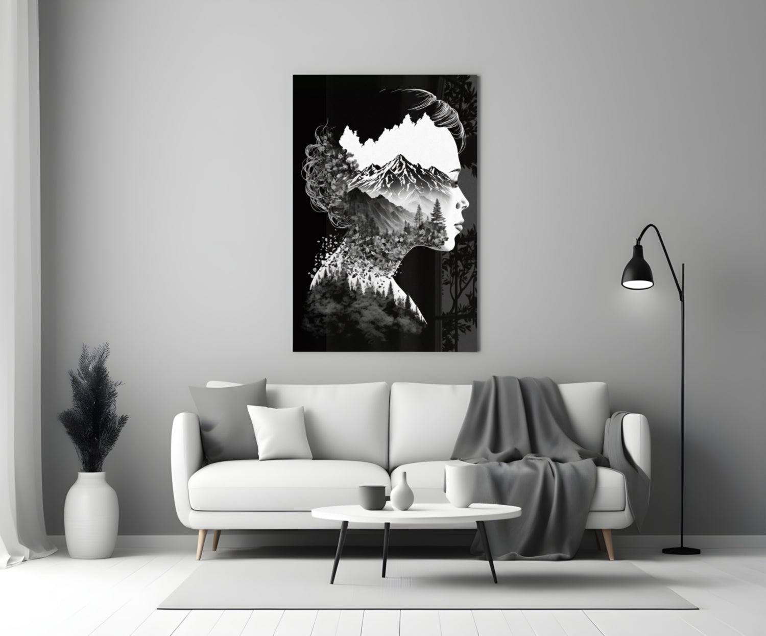 Forest in my Mind Glass Wall Art || Designer Collection.