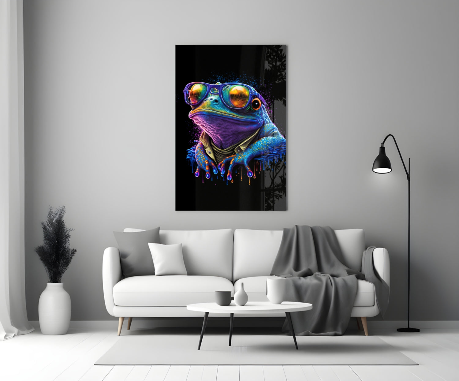 Cool Frog Glass Wall Art || Designers Collection.
