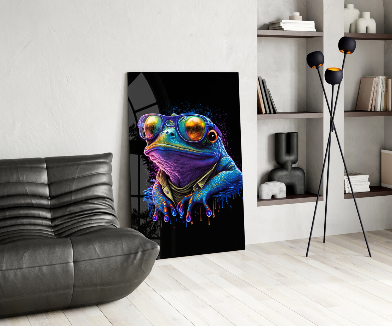 Cool Frog Glass Wall Art || Designers Collection.
