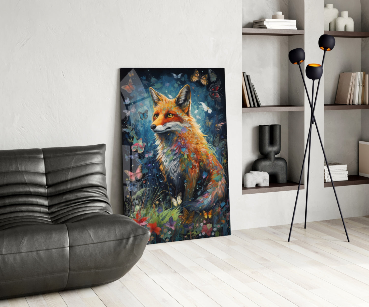 The Fox Glass Wall Art || Designer Collection.