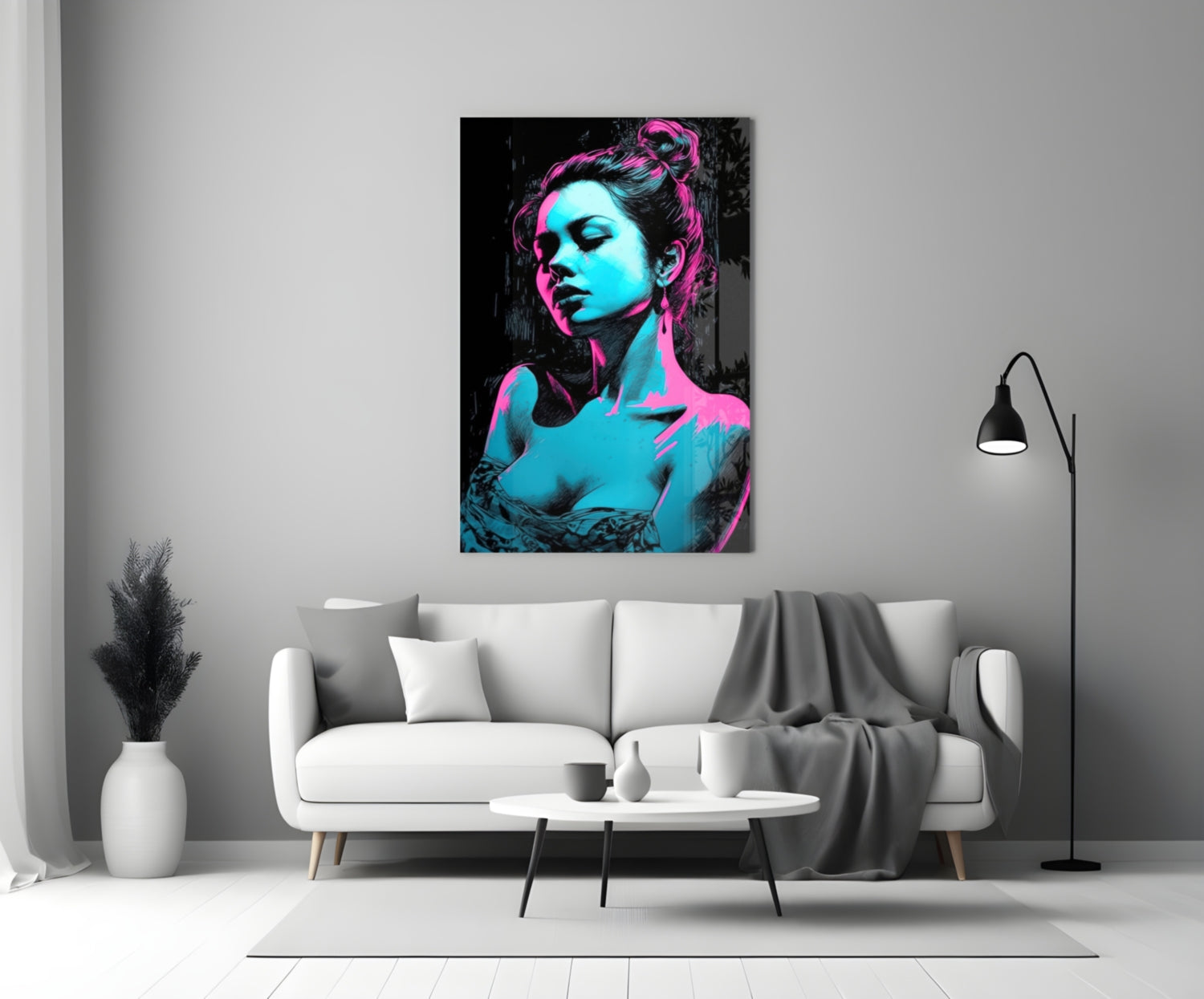 Girl Glass Wall Art || Designer Collection.