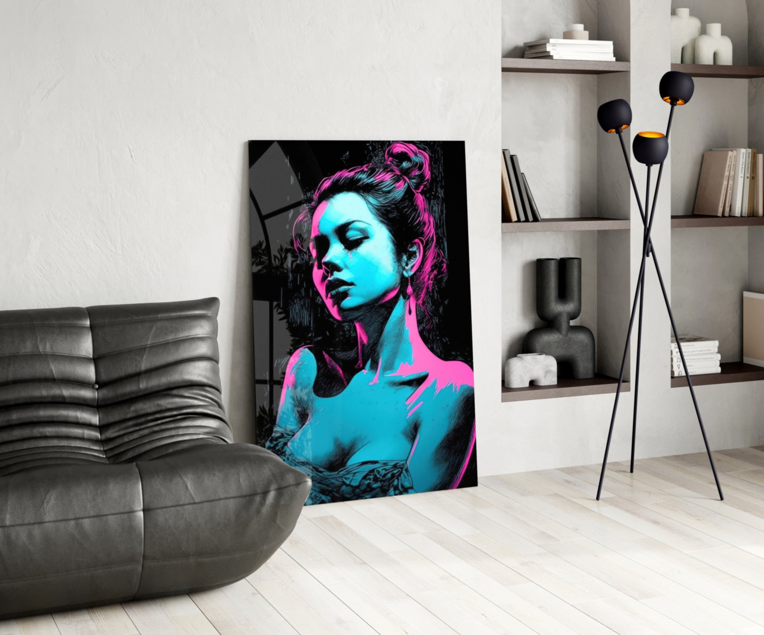 Girl Glass Wall Art || Designer Collection.