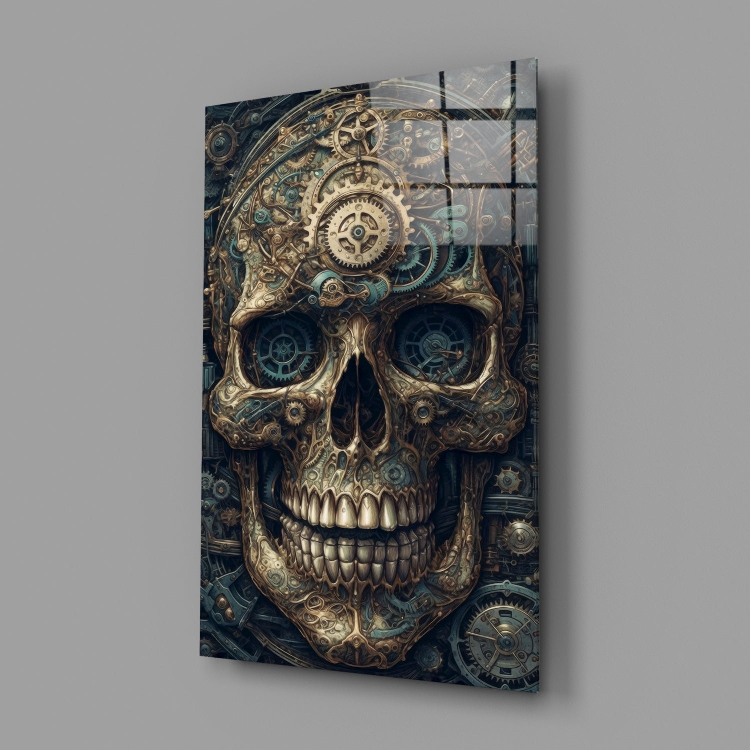 The Skull Glass Wall Art || Designer Collection.