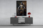 Batman in the Throne Glass Wall Art || Designer Collection.