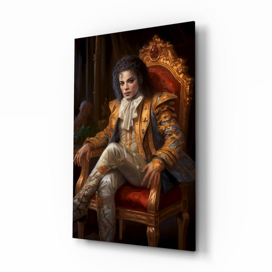 Pop Dancer on the Throne Glass Wall Art || Designer Collection