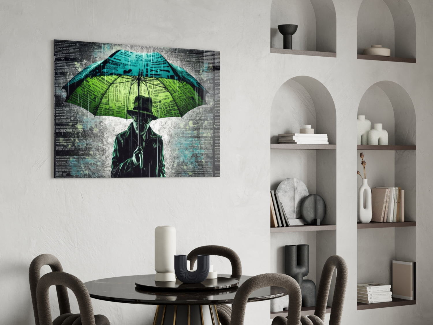 Rain of Answers Glass Wall Art || Designer Collection.