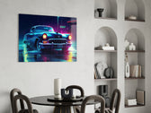 Cadillac panel adding editorial pulse to a hallway