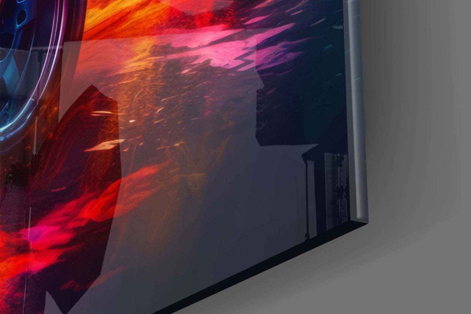 1970 Dodge Challenger  Glass Wall Art || Designer Collection.