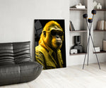 Ape the Cool panel adding editorial pulse to a hallway