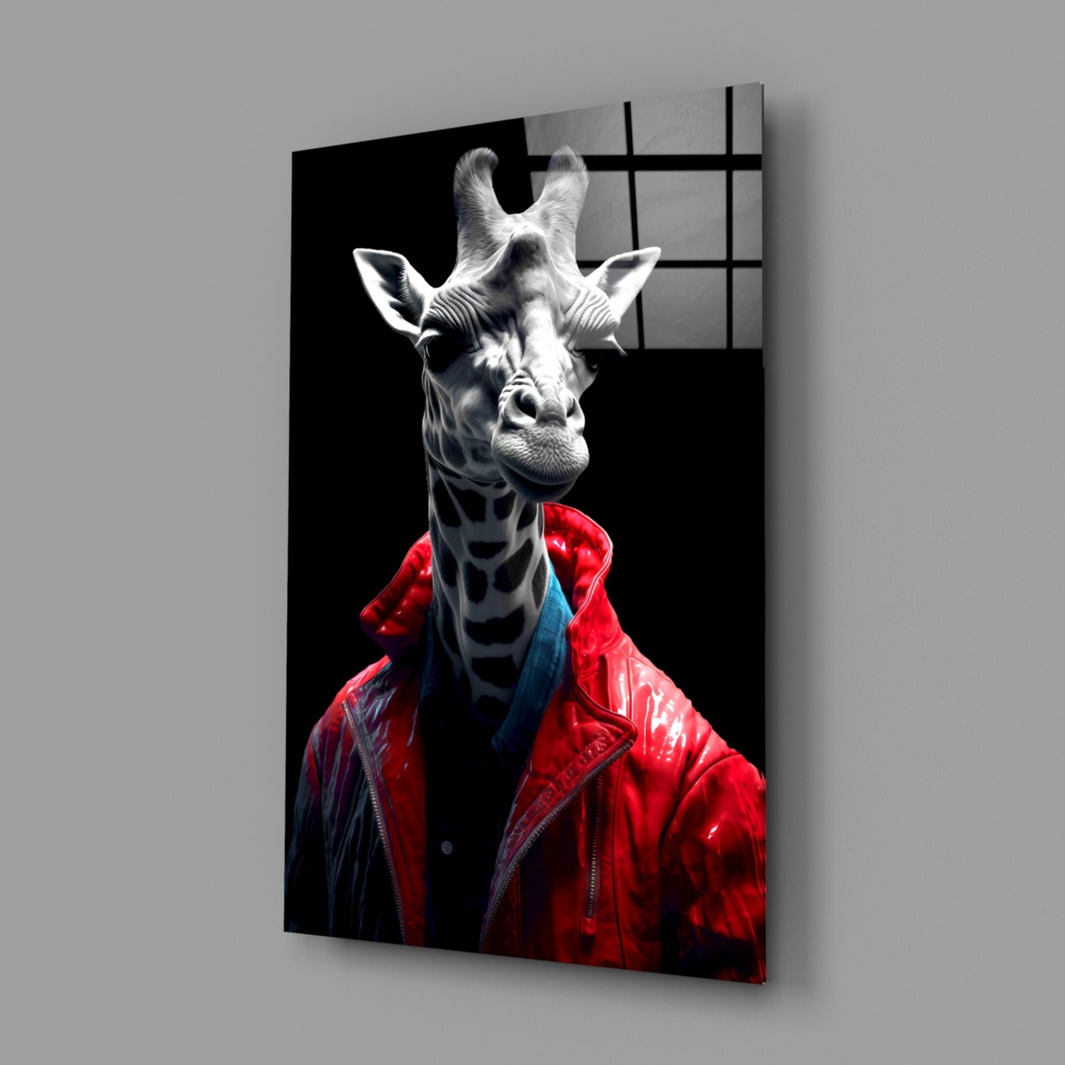Stylish Giraffe Glass Wall Art || Designer Collection.