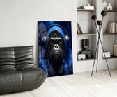 Rebellios Ape panel adding editorial drama to a hallway