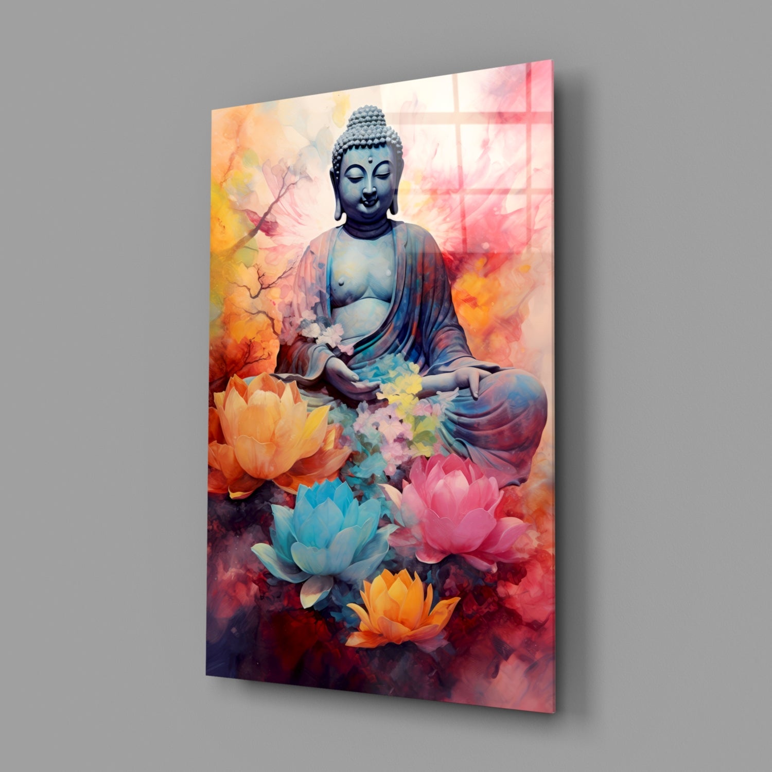 Buddha Glass Wall Art || Designer Collection.