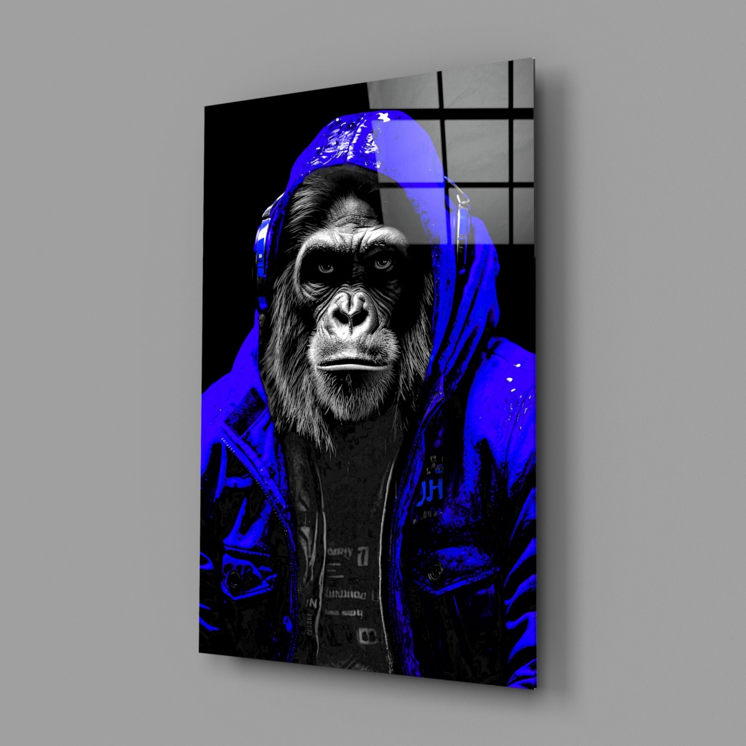The Ape Glass Wall Art || Designer Collection.