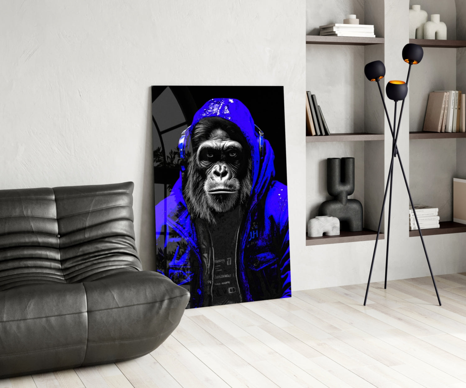 The Ape Glass Wall Art || Designer Collection.
