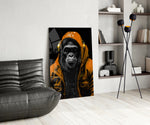 The Ape panel adding editorial pulse to a hallway