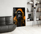 The Ape panel adding editorial pulse to a hallway
