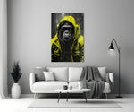 Rebellios Ape close-up showing canary hood and matching headphones