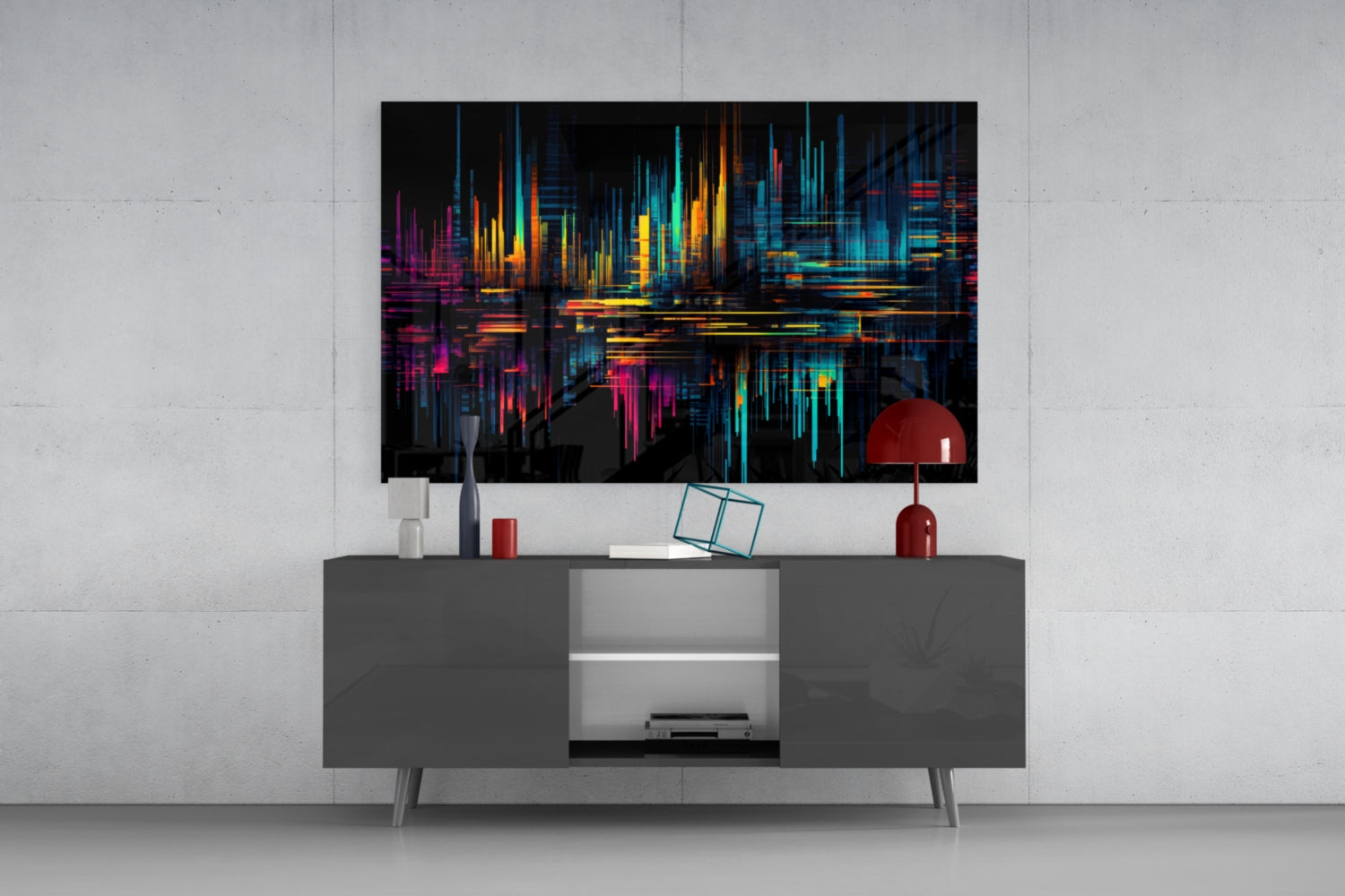 Color Stream Glass Wall Art || Designers Collection.