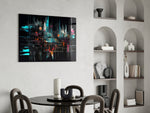 Color Sticks panel adding editorial pulse to a hallway