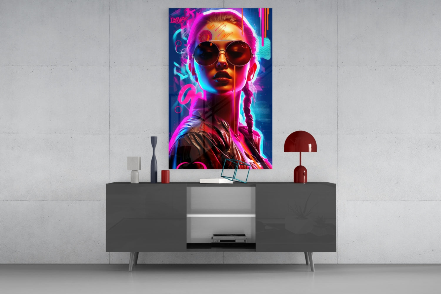 Stylish Woman Glass Wall Art || Designer Collection.