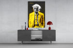 I Told You Einstein panel catching lamp light to reveal its cinematic glow