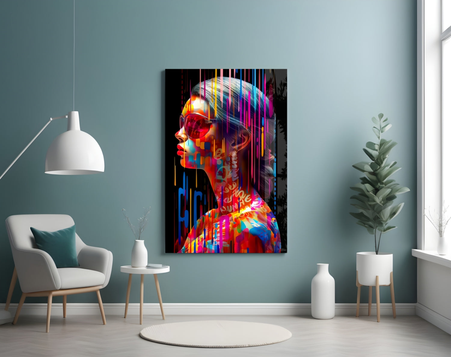 Beauty in Colors Glass Wall Art || Designer Collection.