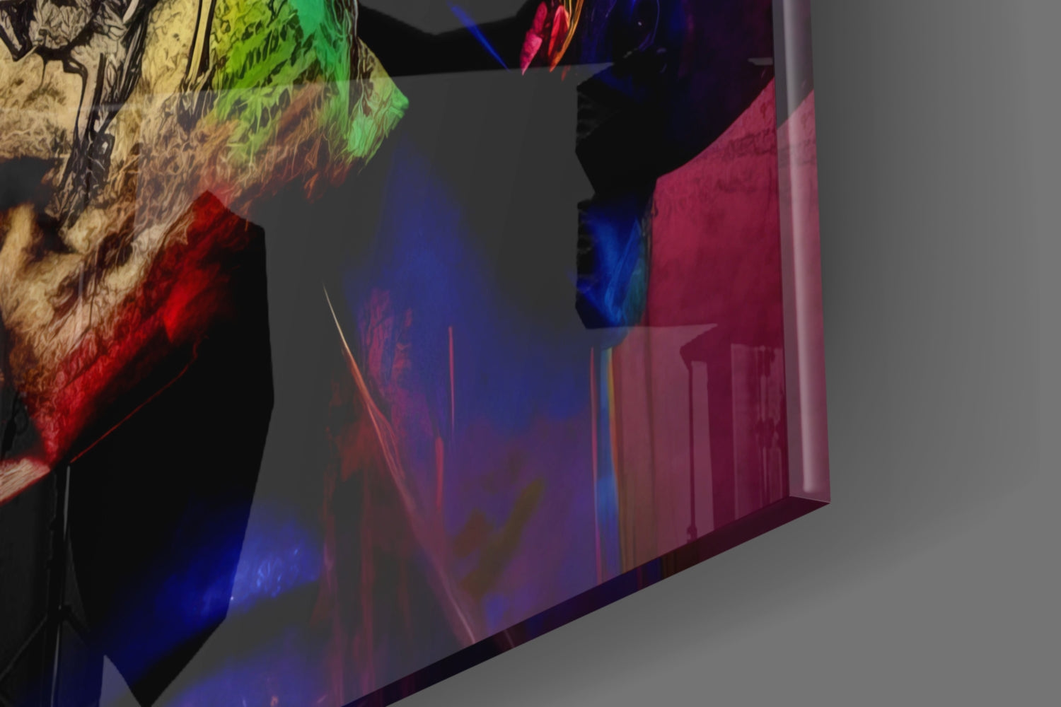 Monkey the Worker Glass Wall Art || Designer Collection.