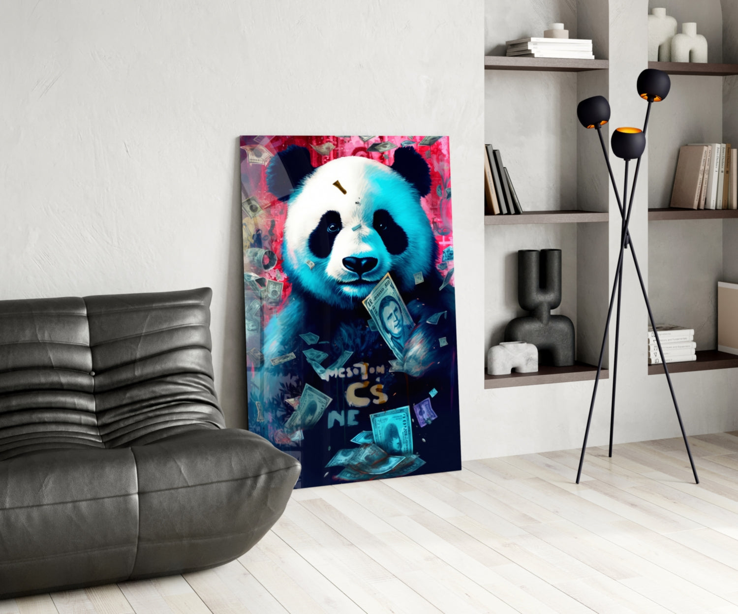 Rich Panda Glass Wall Art || Designer Collection.