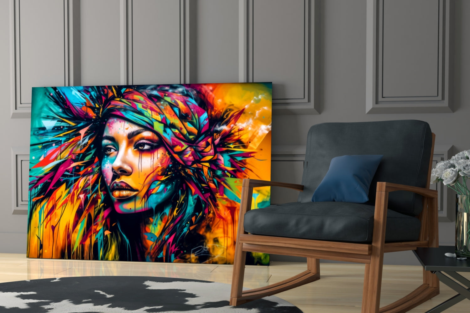 Beauty Glass Wall Art || Designer Collection.