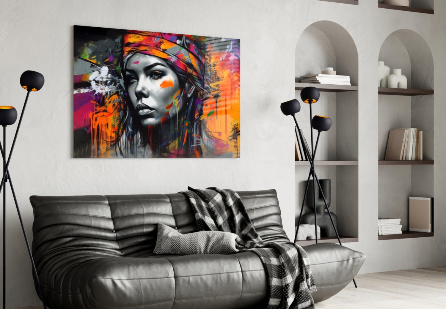 Peaceful Mind Glass Wall Art || Designers Collection.