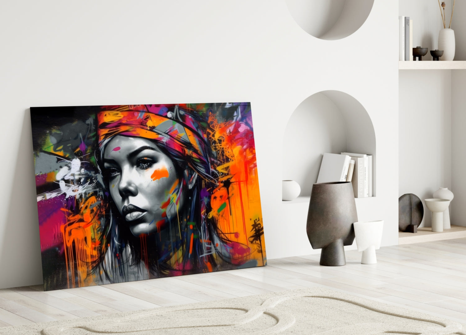 Peaceful Mind Glass Wall Art || Designers Collection.