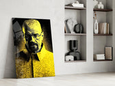 Heisenberg glass print enhancing a den with statement palette