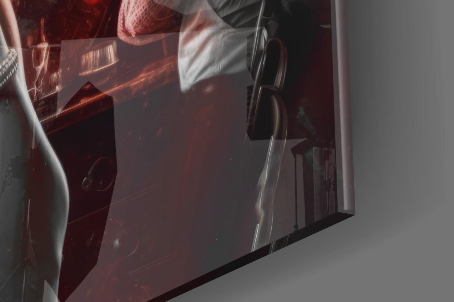 Marilyn in the Bar Glass Wall Art || Designer Collection.